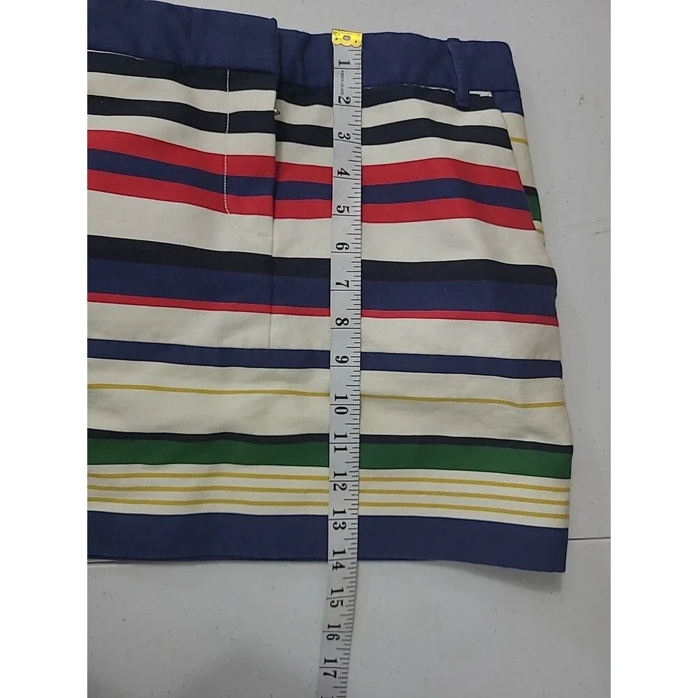 J Crew Mini Skirt Size 0 Multicolor Striped - Picture 9 of 11